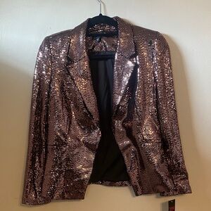 Metallic Blazer Jacket Copper small NWT